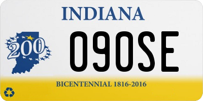 IN license plate 090SE