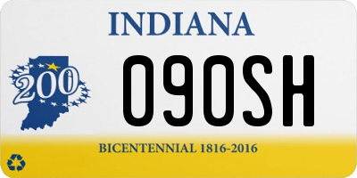 IN license plate 090SH