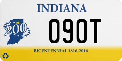 IN license plate 090T