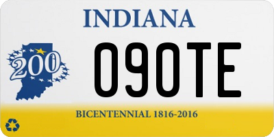 IN license plate 090TE