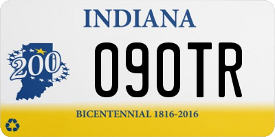 IN license plate 090TR