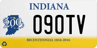IN license plate 090TV