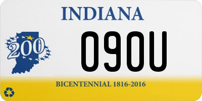 IN license plate 090U