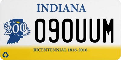 IN license plate 090UUM