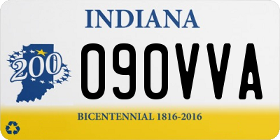 IN license plate 090VVA