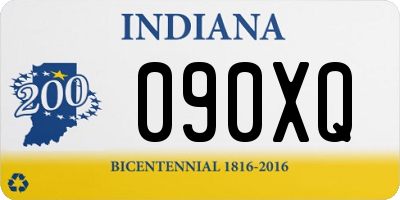 IN license plate 090XQ