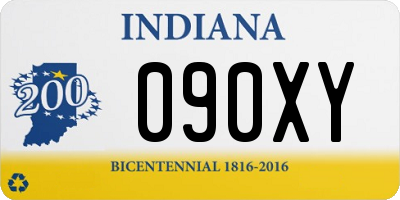 IN license plate 090XY