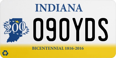 IN license plate 090YDS