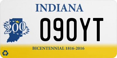 IN license plate 090YT