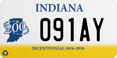IN license plate 091AY