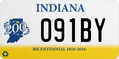 IN license plate 091BY