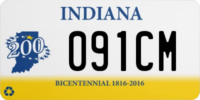 IN license plate 091CM