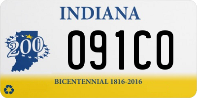 IN license plate 091CO