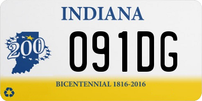 IN license plate 091DG