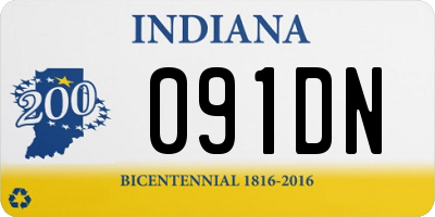 IN license plate 091DN