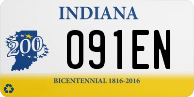 IN license plate 091EN