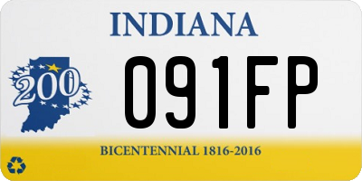IN license plate 091FP