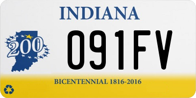 IN license plate 091FV