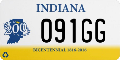 IN license plate 091GG