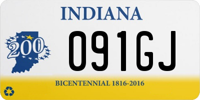 IN license plate 091GJ