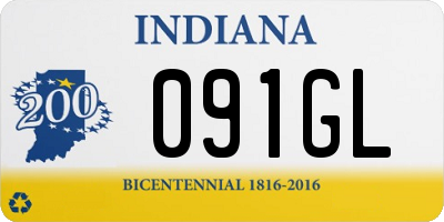IN license plate 091GL