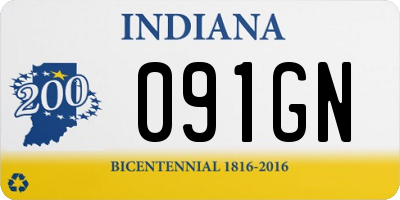 IN license plate 091GN