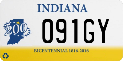 IN license plate 091GY