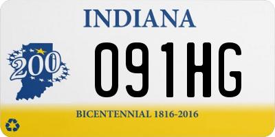 IN license plate 091HG