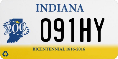 IN license plate 091HY