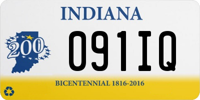 IN license plate 091IQ