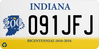IN license plate 091JFJ