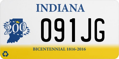 IN license plate 091JG