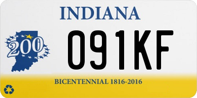 IN license plate 091KF