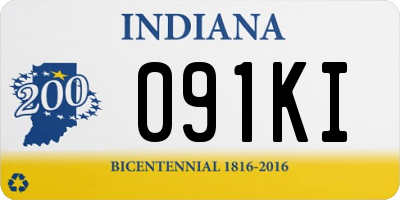 IN license plate 091KI