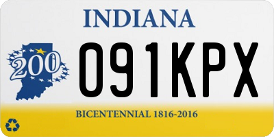 IN license plate 091KPX