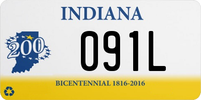 IN license plate 091L