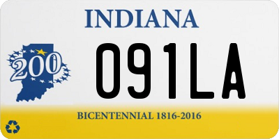 IN license plate 091LA