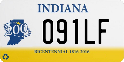 IN license plate 091LF