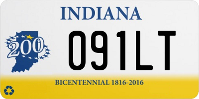 IN license plate 091LT