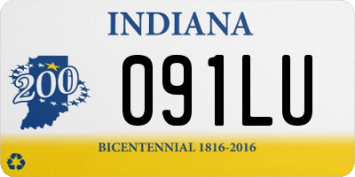 IN license plate 091LU