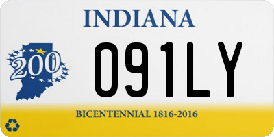 IN license plate 091LY