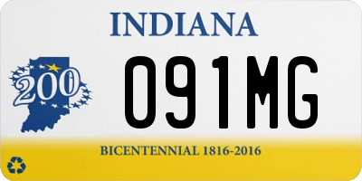 IN license plate 091MG