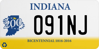IN license plate 091NJ