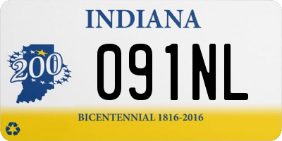 IN license plate 091NL