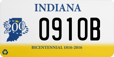 IN license plate 091OB