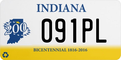 IN license plate 091PL