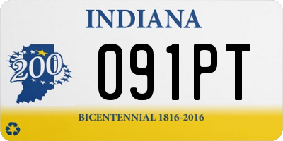 IN license plate 091PT