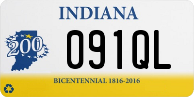 IN license plate 091QL