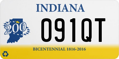 IN license plate 091QT