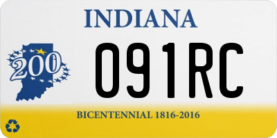 IN license plate 091RC